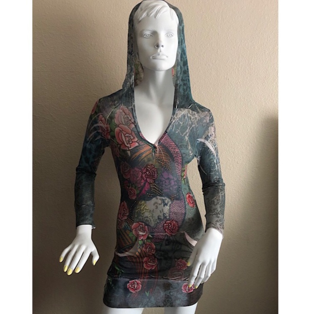 VTG Guess Tattoo Hoodie